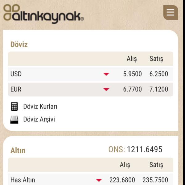 Altinkaynak Doviz Altin App Store Da